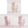 Cute Alpaca Wooden Carving Decor For Home Gift And Birthday Celebration