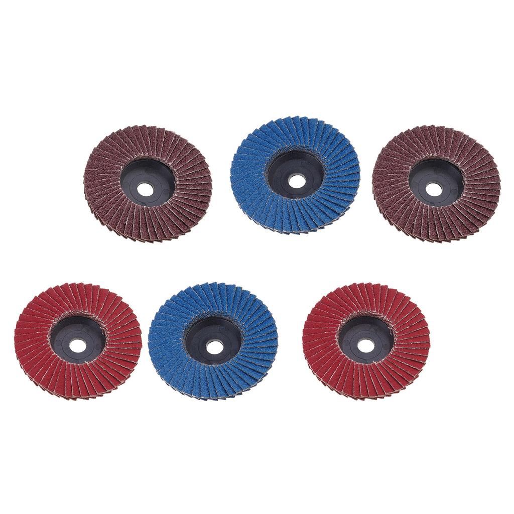 3/6 Pcs Flap Discs 80 Grits Sanding Disc 75mm Zirconium Corundum Polishing Wheel
