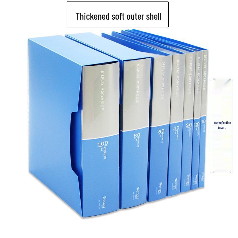 Wengu A4 Low-Reflection Thick Shell Multi-Layer Document Binder