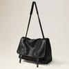 Borsa a tracolla lunga in pelle di pecora, borsa da postino, capiente, per pendolari, retrò, casual, a spalla, da donna