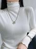 Long Sleeve Female Cold Basic Warm Shirt Bottom Shirt Large Size Heating Clothes In The Fall In The High Neck Inner Wear Padded Threaded T-shirt Tops