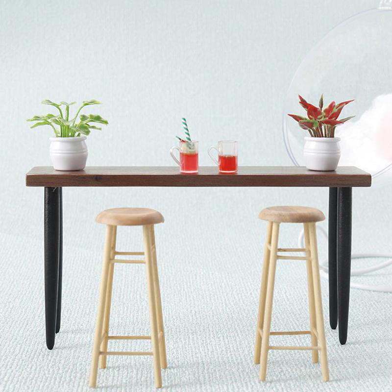 1:12 Domek dla lalek Mini Stolik do herbaty Stolik kawowy Model Domek dla lalek Meble Dekoracja Domek dla lalek Mikro Scena Budowa Rekwizyty