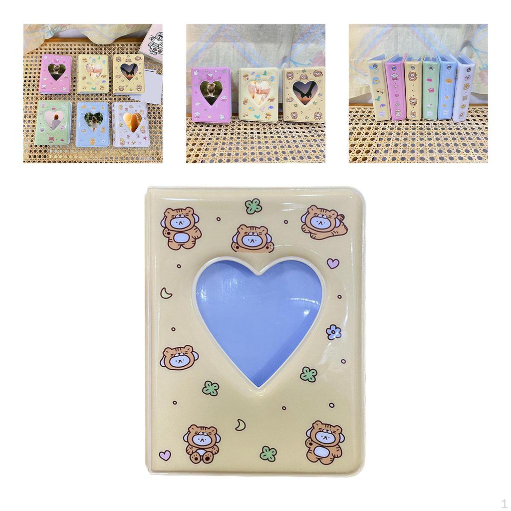 3 Inch Korean Idols Photocard Holder Book Binder, Hollow Sleeves for Photo