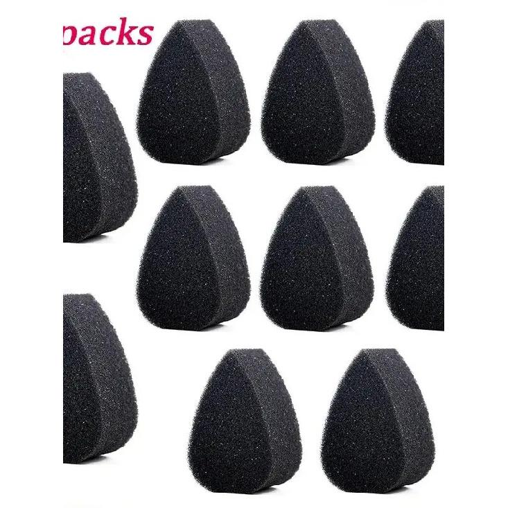 Gesichtsmal-Schwamm, Kunstmalerei-Schwamm, schwarzer Make-up-Schwammblock, Wassertropfen-halbkreisförmiger Schwamm
