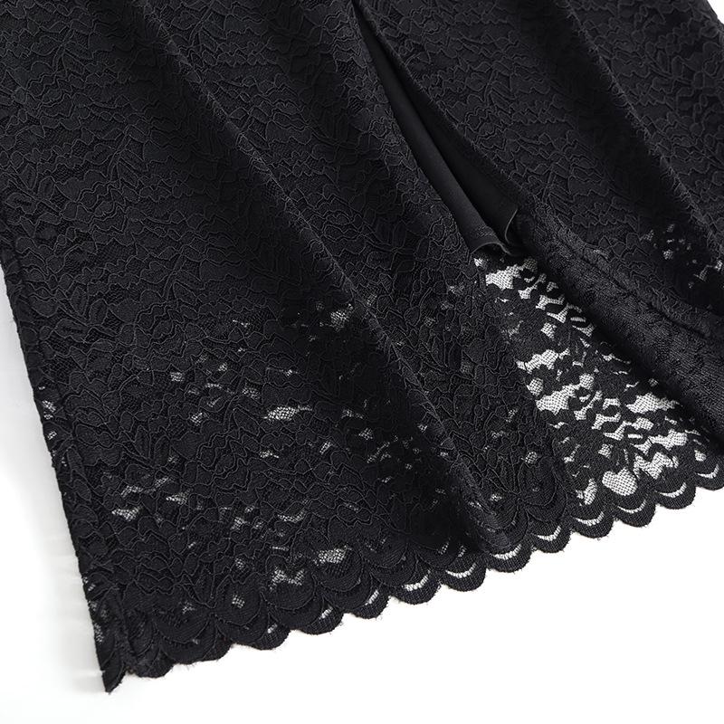 Women's High Waist Lace Midi Skirt - Spring 2026 Fashion