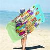 1Pc Colorful Cityscape Beach Towel Microfiber Beach Towel Thin Absorbent For Beach Swimming Yoga Bath Sports 0917152