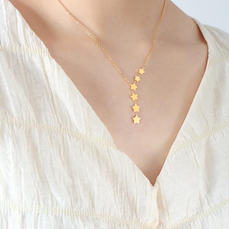 

Звезда кисточка простое универсальное милое ожерелье нишевый дизайн чувство фея темперамент корейская версия мода личность ключичная цепочка