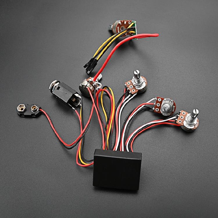 Prewired Bass Preamp Circuit Pickup Active Passive EQ Equalizers for Bass Pickup