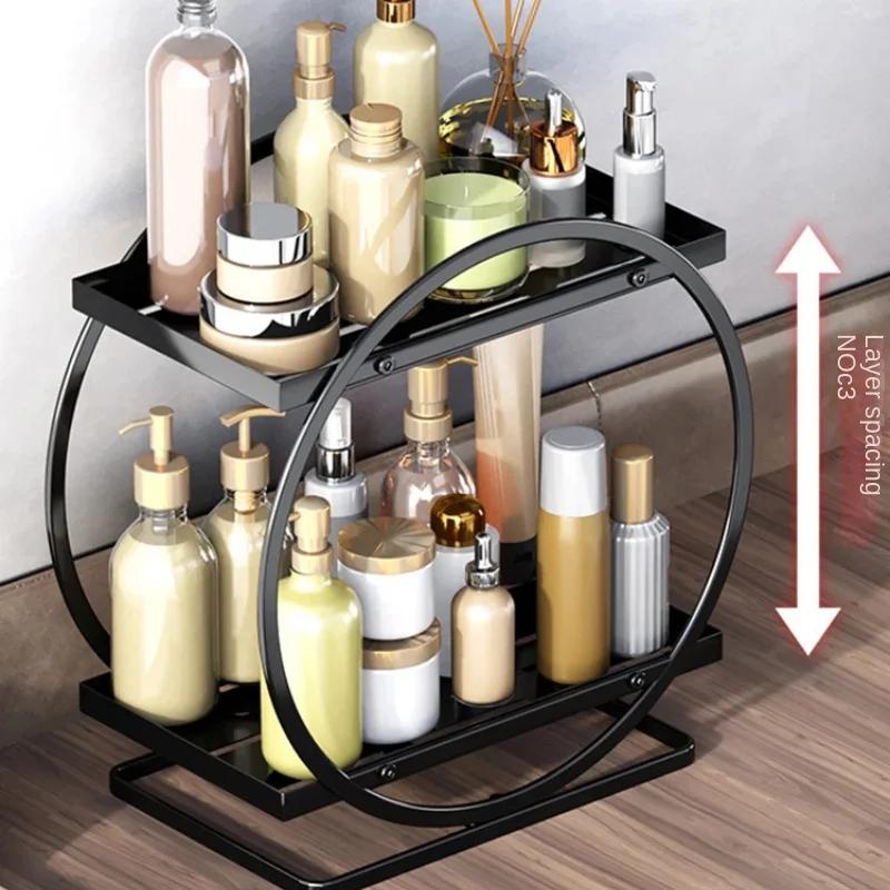 Large Capacity Makeup Organizer Cosmetics Storage Holder Home Skincare Products Dresser Bathroom Desktop Vanity Rack Shelf