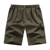 Men's Lightweight Summer Cargo Shorts Multi Pocket Casual Work Shorts Elastic Waist Outdoor Functional Short Pants for Men
