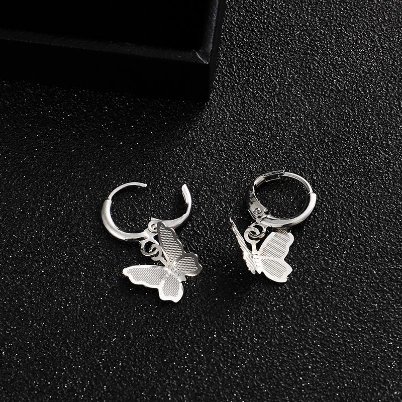 Fashion Asymmetric Love Heart Earrings  Color Elegant Sweet Drop Earring For Women Girls Party Wedding Jewelry Accessories
