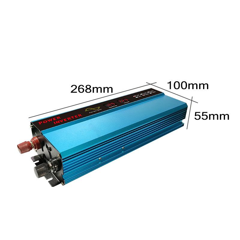 12V To 110V/ 220V Sine Wave Inverter Onboard Inverter with Dual Digital Display
