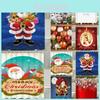 Cheerful Christmas Shower Curtain Featuring Santa Claus And Snowman For Festive Bathroom Decor
