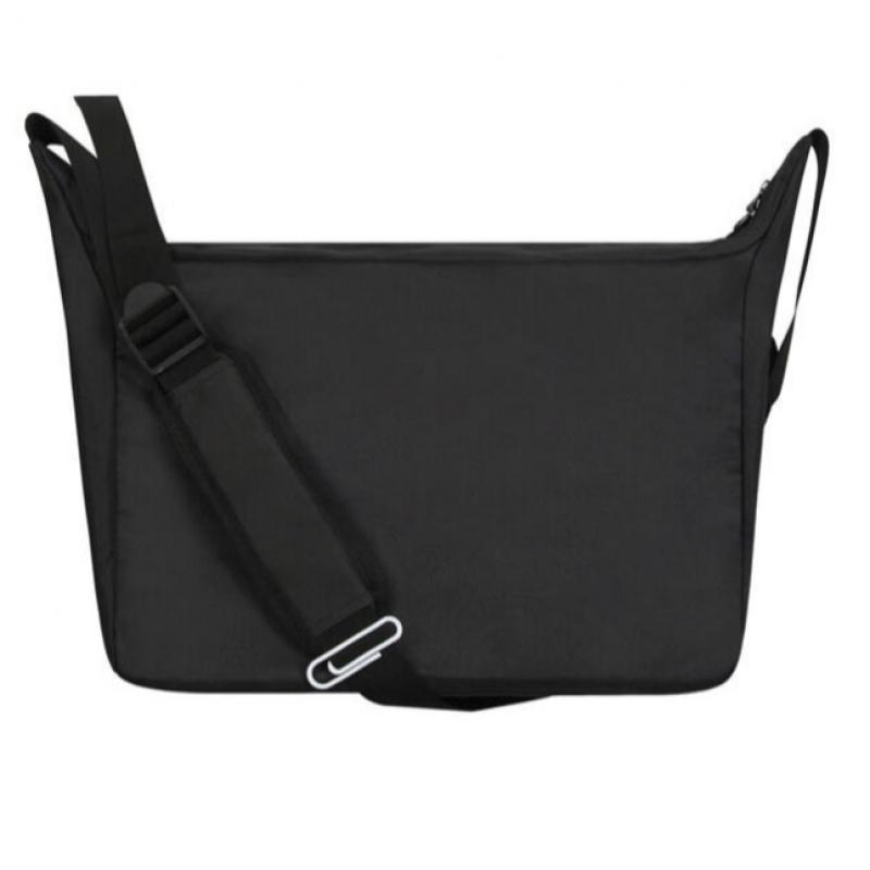 John Peters New York Unisex Cross Curved Messenger Bag Black