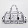 Fashion Versatile Solid Color PVC Transparent Travel Duffels 2026 New Hot Sale Zipper Simple Large Capacity Casual Shoulder Bag
