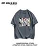 ONE PIECE Japanese Animation Pure Cotton Printed Shortsleeved Tshirt Summer Korean Unisexs and Womens Couple Tops Tide