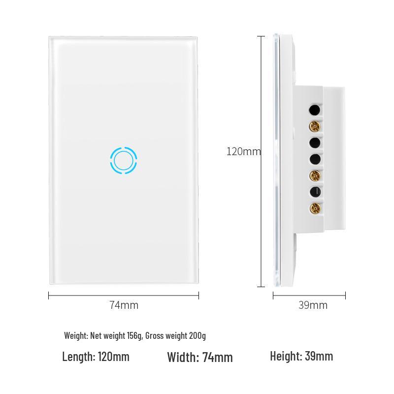 WiFi Smart Touch Switch with Alexa Voice Control & Mobile App, US Standard Panel