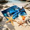 Custom Name Personalized Avatar Print Beach Towel, for Trip Camping Beach Party Home Decor, Birthday Gift for Family & Friends