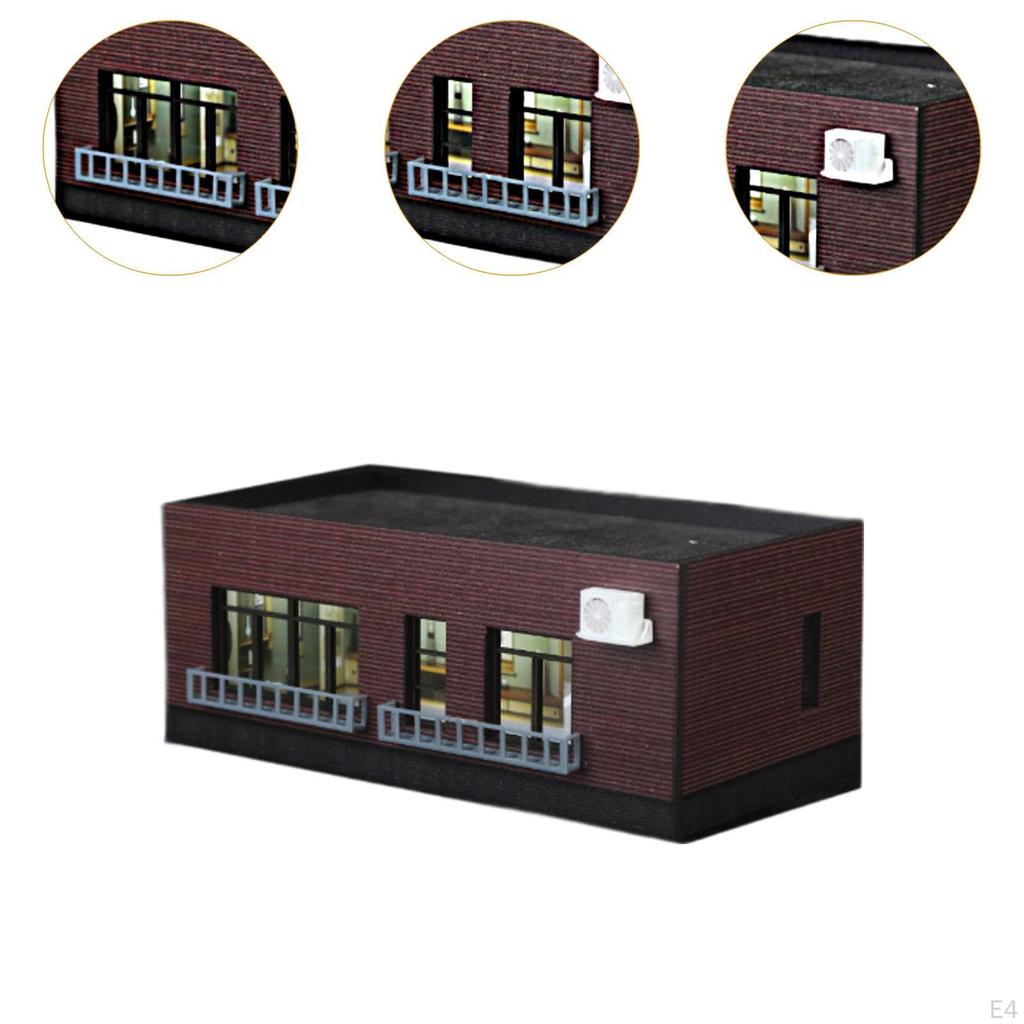 1/64 HO Model Diorama for Tabletop Use, Sand Table Accessories