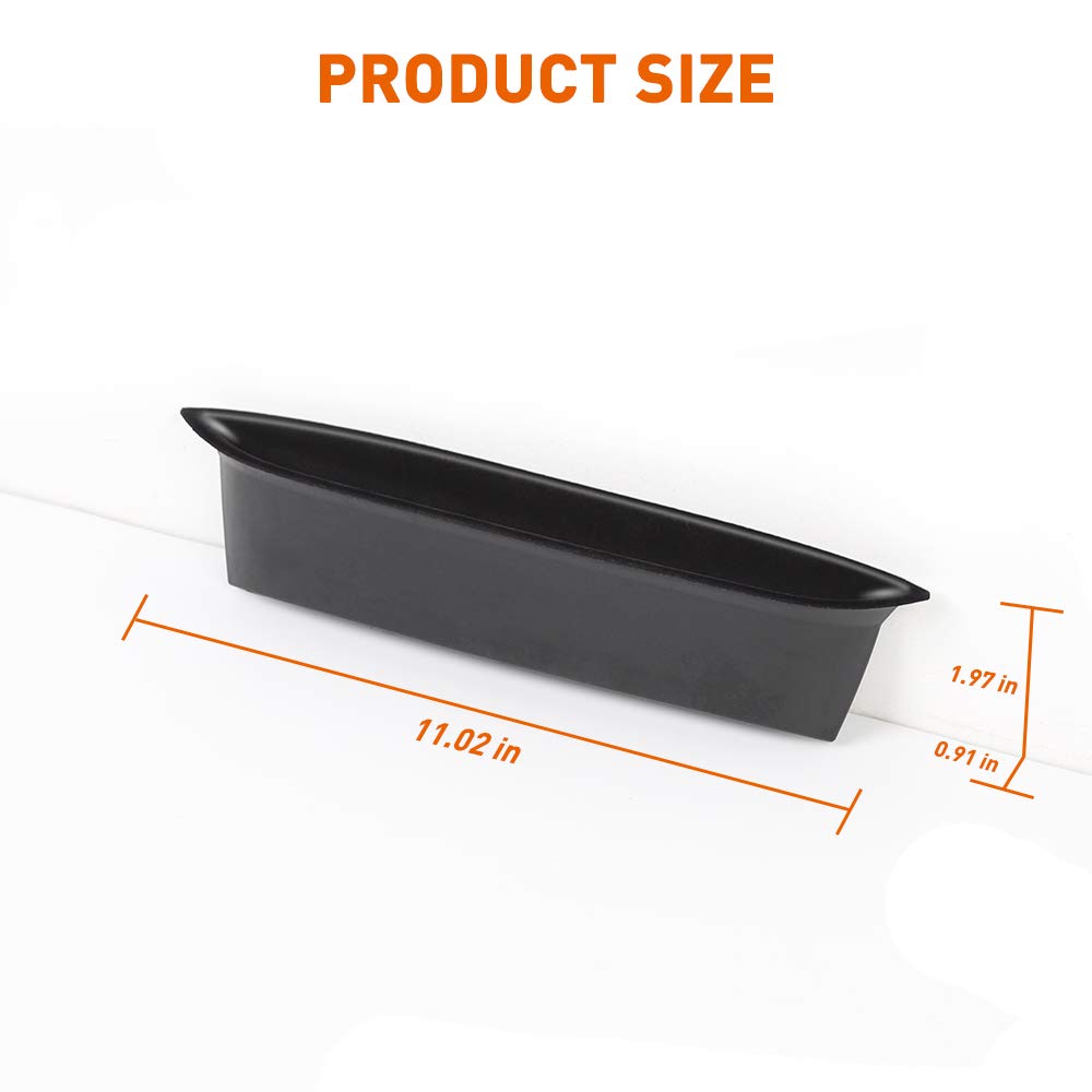Savadicar GrabTray Passenger Storage Tray Grab Handle Accessory Box for Jeep Wrangler Black Interior Accessories Organizer, 2011-2018 JK/JKU (2/4