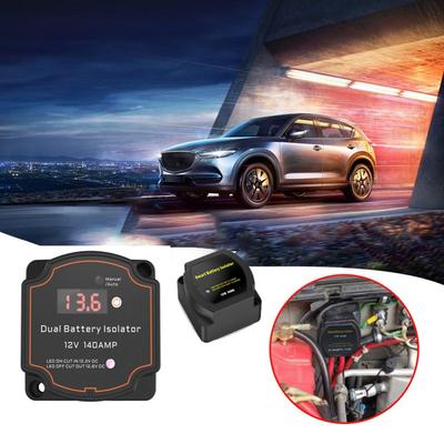 Isolateur de Double Batterie Intelligent Haute Qualité 12V 140A Relais de Charge Séparée Durable Réglage de Tension VSR Avancé Pour Camping-Car Voiture Camping-Car Bateau