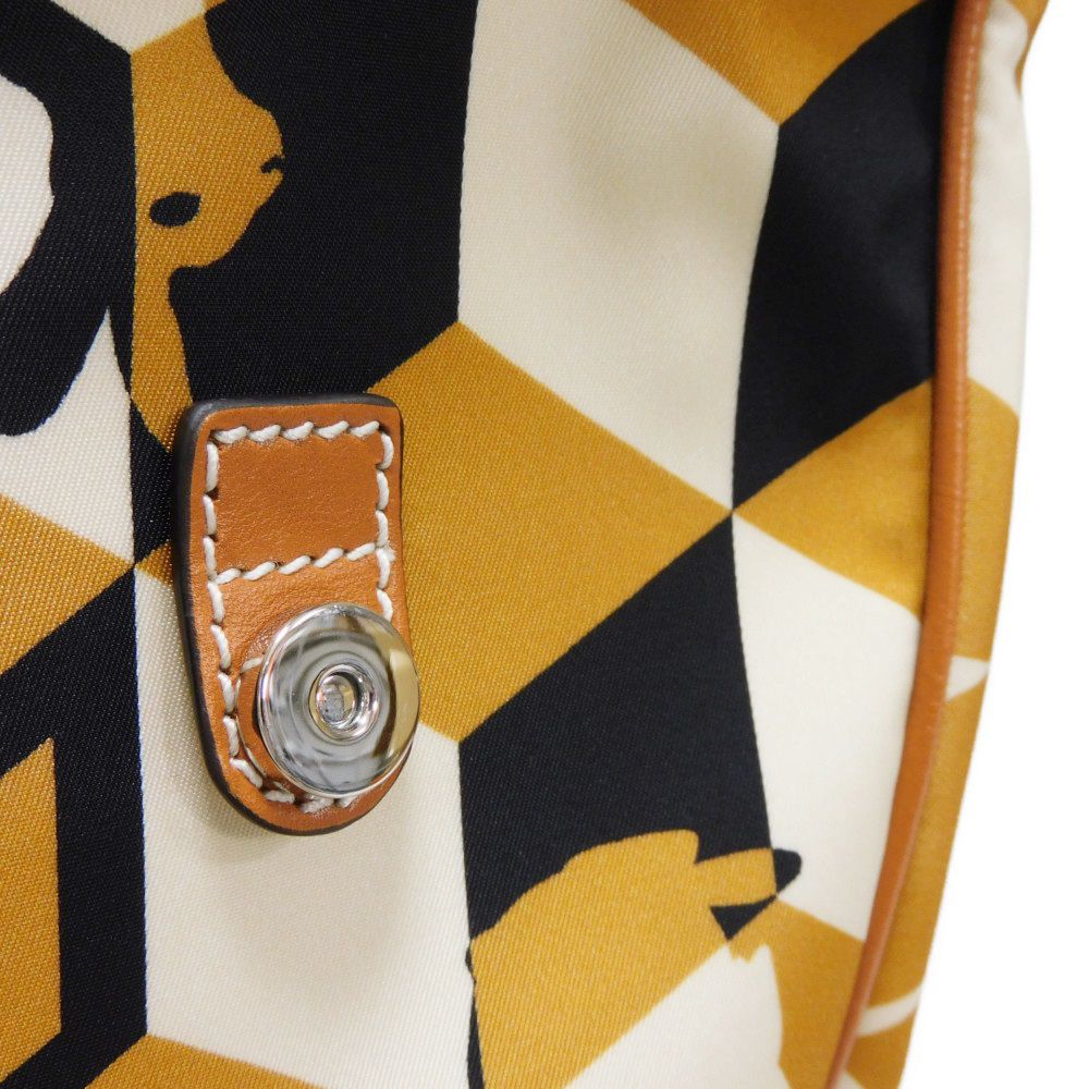 Used 9539 Raibit Nylon Daypack 696013 7927 G Logo Rabbit Red Interlocking G Brown Men's from Japan AUTHENTIC