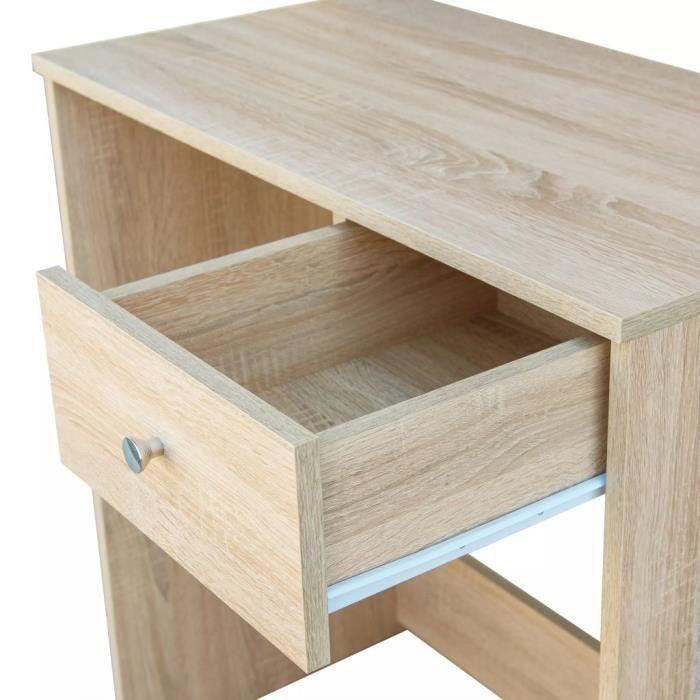 VidaXL Coiffeuse Bois d’ingénierie 75x40x141 cm Chêne 244862