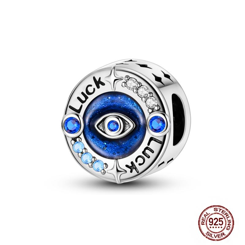 Farmece Margele Cupru Albastru Cameleon Fluture Ochi Rău Palmă Paznic Potrivite Brățări Bangle Colier Bijuterii DIY pentru Femei