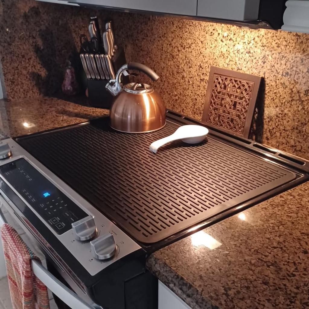 Silicone Stove Mat for Glass Top Stove Glass Cooktop Protector Dish Drying Mats for Kitchen Range Covers for Electric Stove