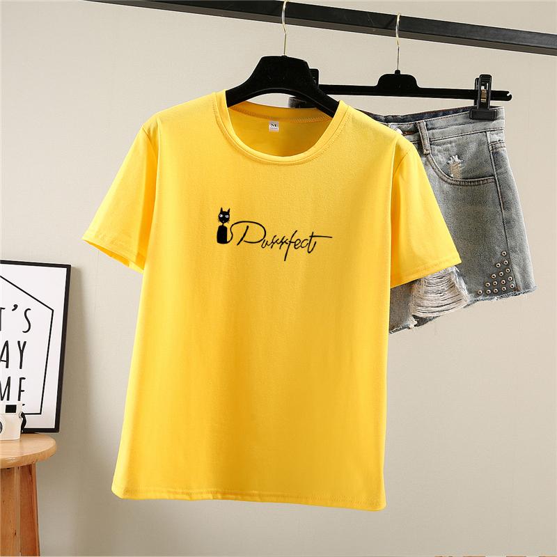 T-shirts à manches courtes pour femmes avec imprimé dessin animé amusant Harajuku, T-shirt d'été décontracté ample pour étudiante, hauts Y2k pour jeune fille