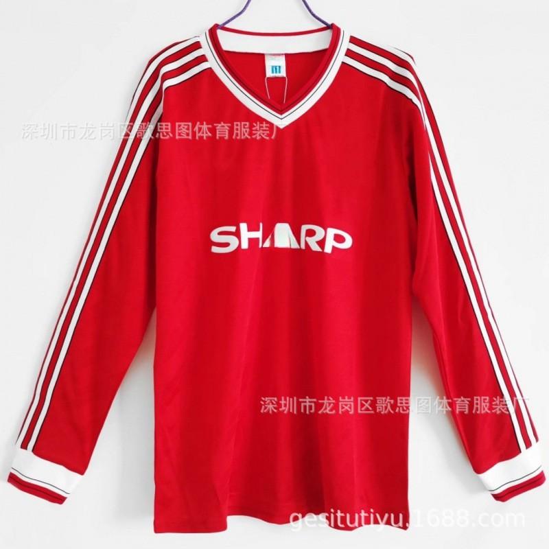 Retro Football Jersey Men Vintage Soccer Shirt Sports Training Top