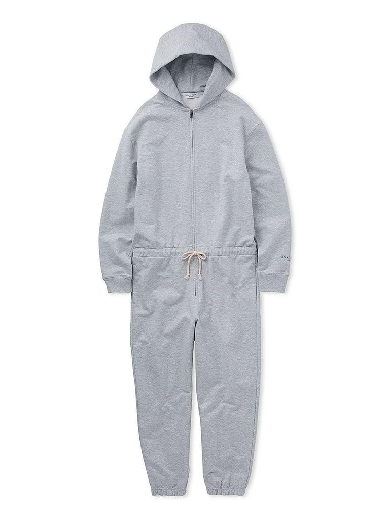 Gelato Pique HOMME Loungewear Gray Men's Fleece-Lined Jumpsuit, PHCT241984,