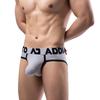 Men's 3D Cut Color-Block Triangle Underwear with Large Pouch & Wide Waistband