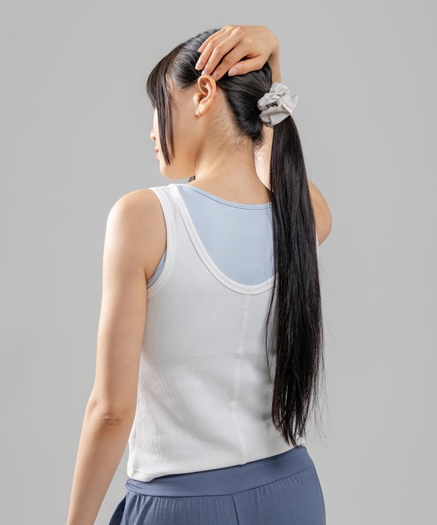 MOREOUT Women'S Yoga Daily Rib Two-Way Sleeveless 4Tt6470