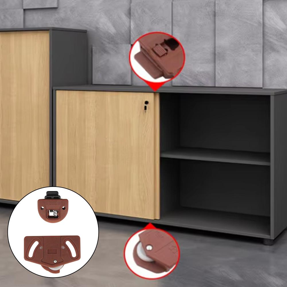 For Wardrobe Doors Indoor Door System Wardrobe Gear Wheel For Home Use Brown White Wheel Indoor Furniture Access