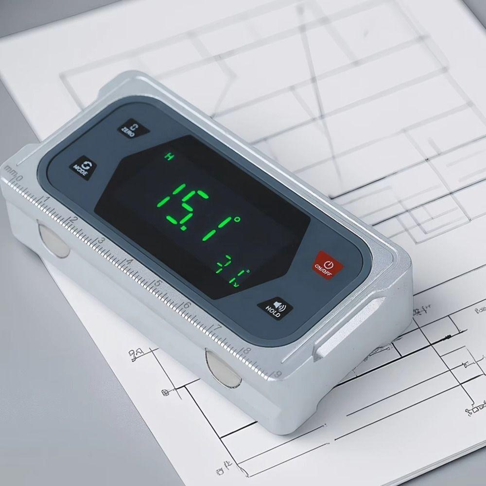 V Groove Base Digital Protractor Magnetic Base Digital Inclinometer Double Axes Gauge Building