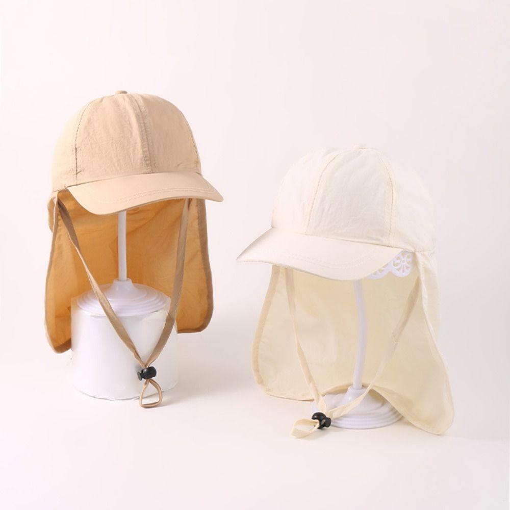 Wide Brim UV Protection Beach Hat Quick-drying Sun Caps for Kids 3 To 8 Years Old