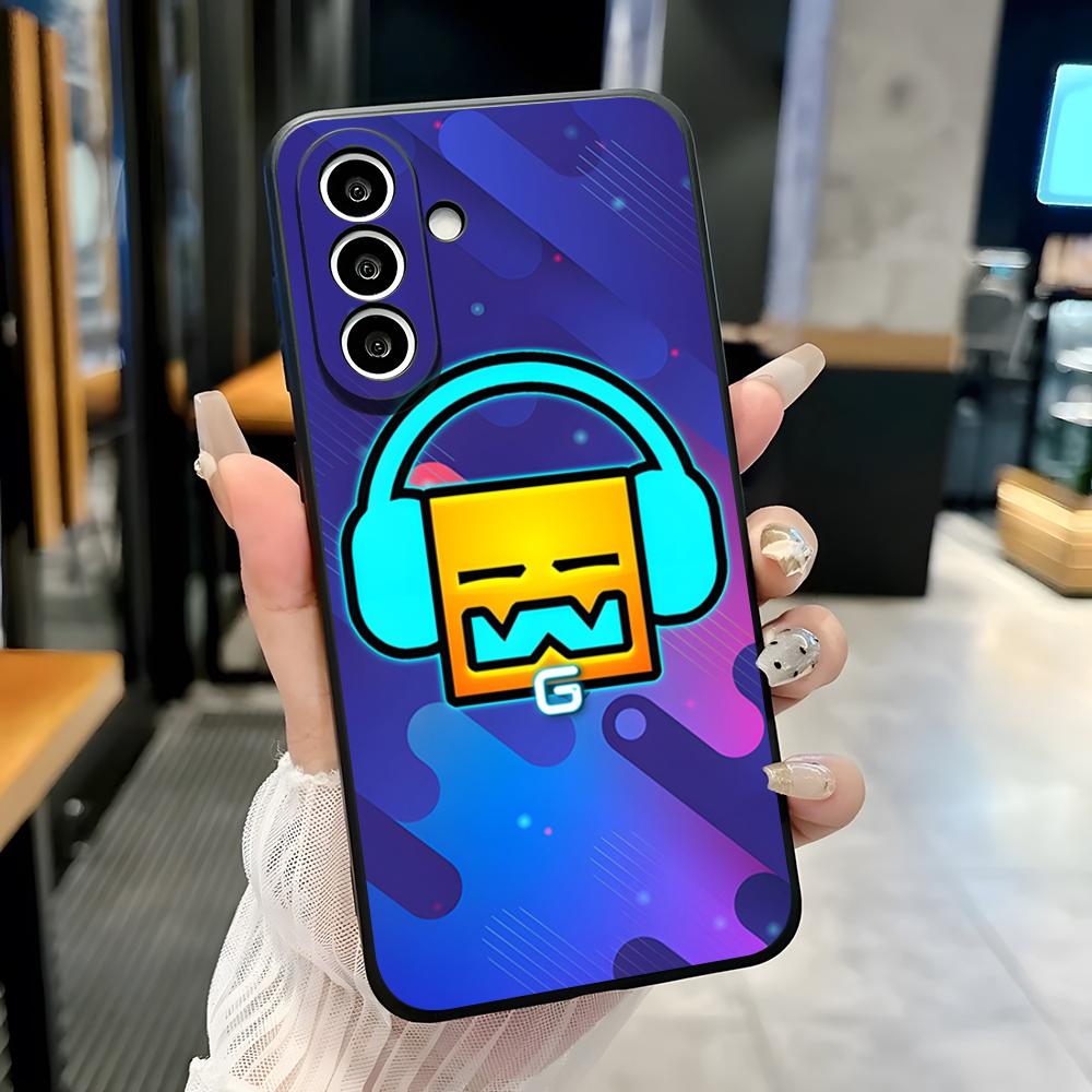 

Ігровий чохол для телефону G-Geometry Dash Для Samsung A25 A13 A33 5G A54 A36 A35 A56 A52 A14 Ударостійкий м який чохол Samsung A05