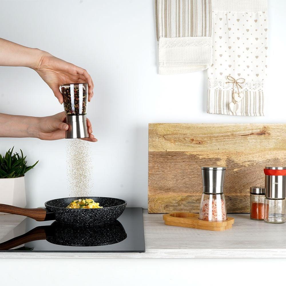 2x Pepermolen Zoutmolen Kruidenmolen Set Kruidenmolens Kruidenmolen