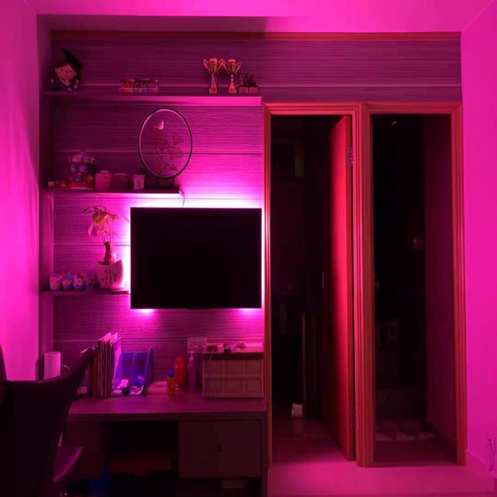 YongMing LED Neon Light, Pink, 2835, 600 LEDs, 5m, Waterproof, IndoorOutdoor Lighting, Decorative, 12V, Cuttable, 1pc