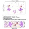 Dancing Girl Feather Butterfly Wall Sticker Background Wall Home Decoration Wall Decal