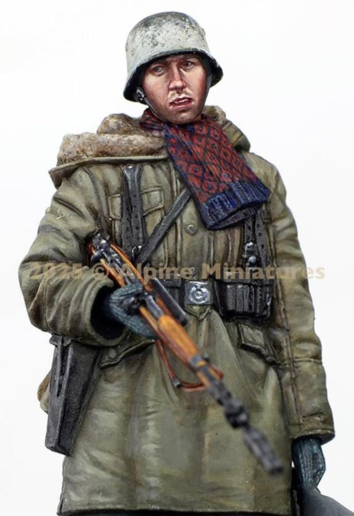 Alpine Miniatures 1/35 Zweiter Weltkrieg Deutscher Waffen-SS Panzergrenadier mit Granatwerfergewehr Resin-Bausatz AM35325 (Person)