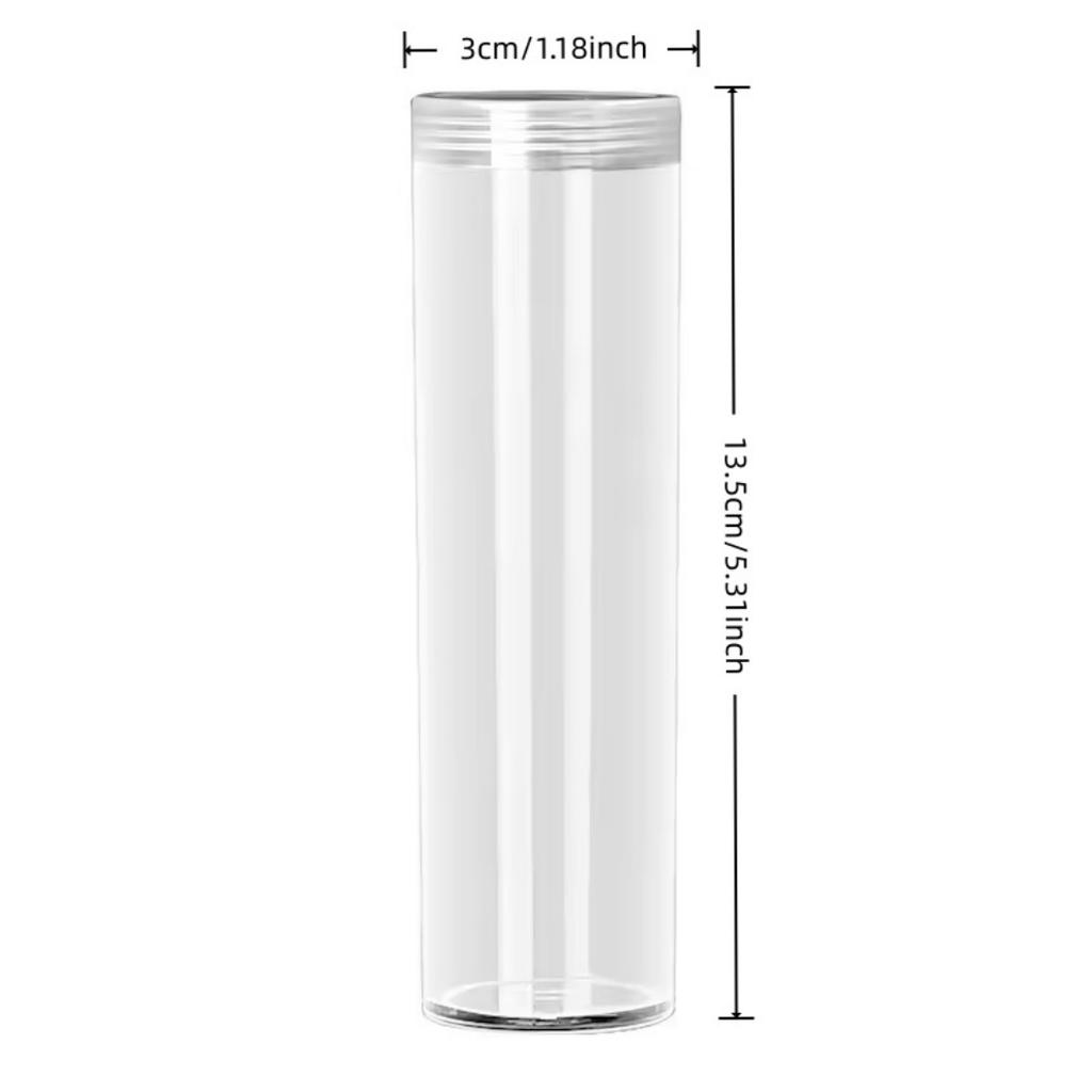 1 Pezzo Tubo Porta Monete Capsule per Monete da un Centesimo Tubo Organizzatore per Raccolta Monete Tubi Protettivi Scatole Contenitore