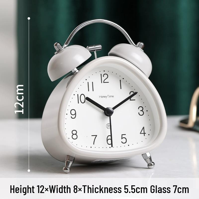 Retro Nordic Drop-proof Triangle Alarm Clock for Boys and Students