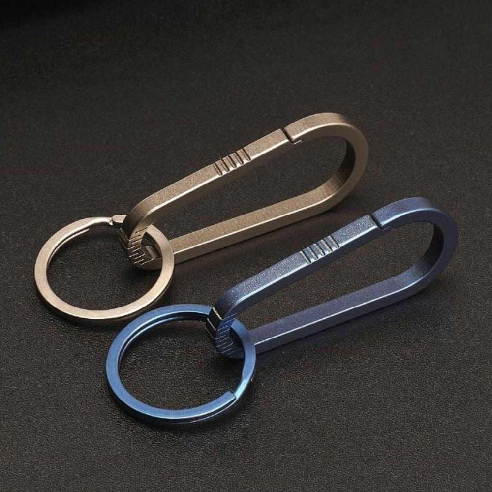 Multifunctional Titanium Alloy Key Rings Real EDC Tool  Male Creativity Gift