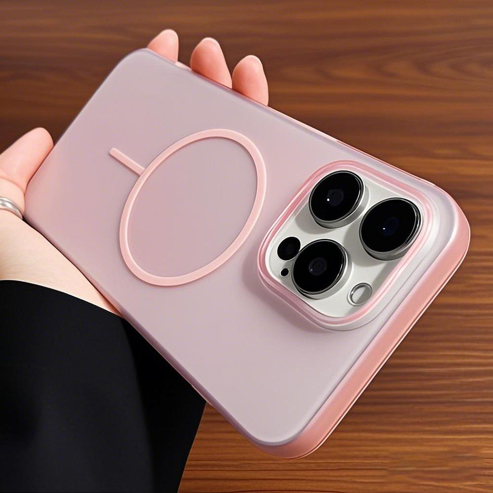 Magnetic Magsafe Case For iPhone 16e 16 15 14 13 12 11 pro max plus mini 0.5mm Ultra Thin Matte Transparent Cover Clear Shell