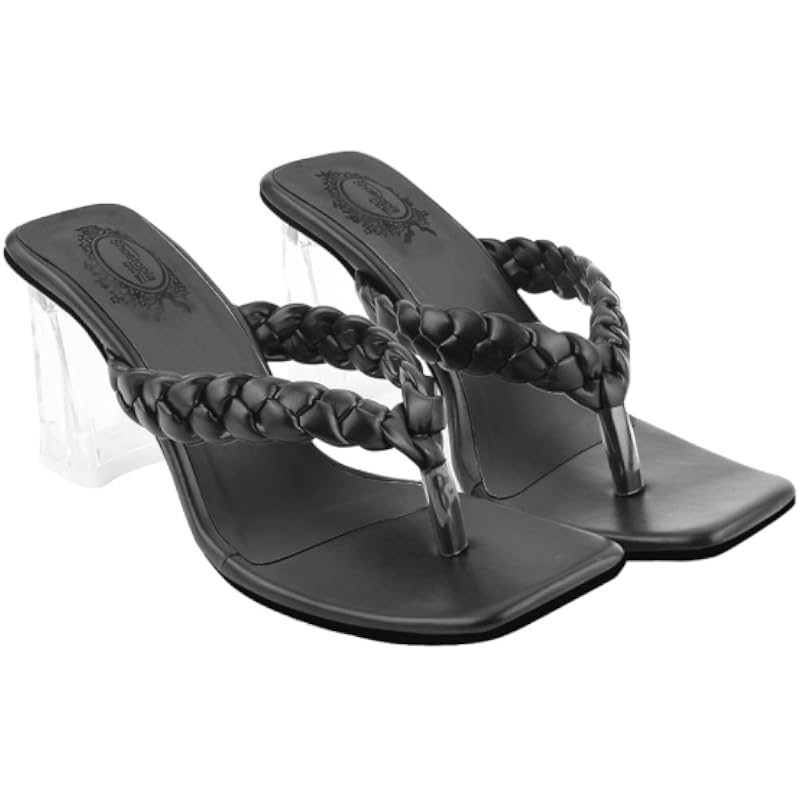 Shoetopia Women'S Flat Sandal (5 Uk) /Black