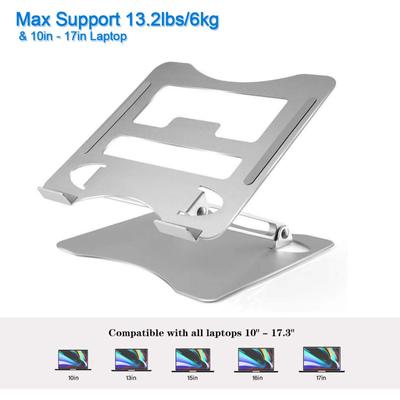 Adjustable Laptop Stand Multi-angle Computer Stand With Heat-vent Light Weight Aluminum Stand