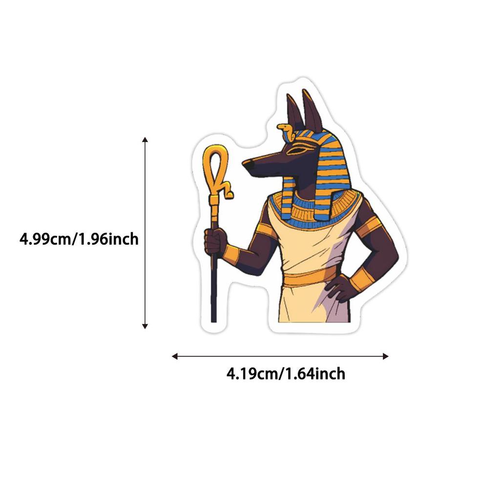 53 Death Anubis Cultural Cartoon Stickers for Journals & Notebooks - Creative Stationery Decoration