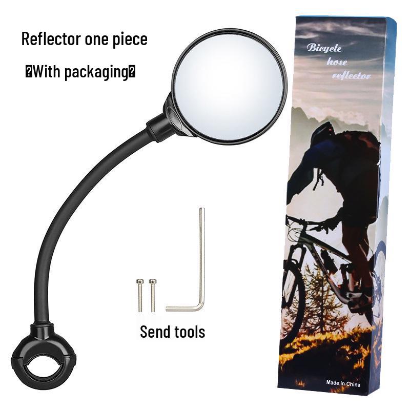 Flexible Adjustable Rearview Mirror for Electric, Mountain, and Road Bikes with Long Handle